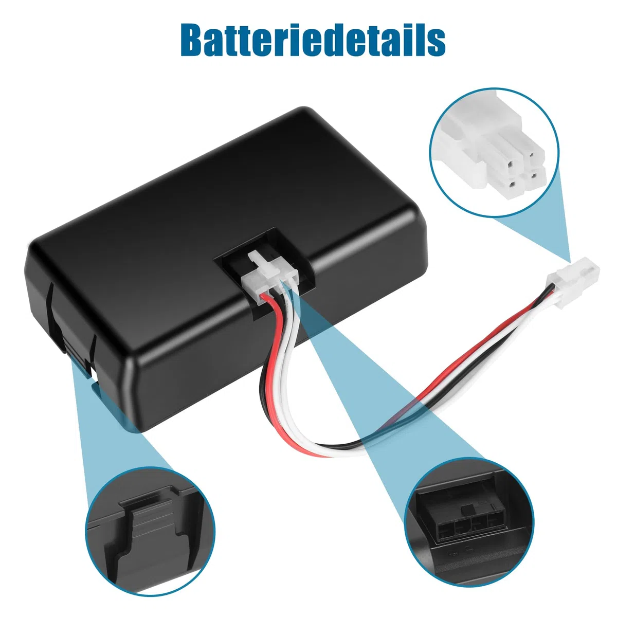 18V 4000mAh Lithium-Ionen Akku Kompatibel für Husqvarna Automower 115H/305/310/315/315X (2020), Ersatzakku für Gardena Sileno City/Life, für Gardena sileno minimo 250 Mähroboter