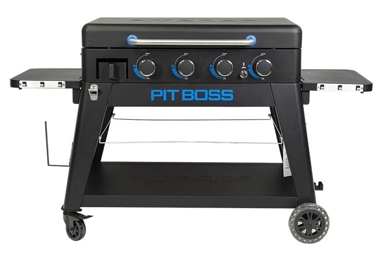 Pit Boss 4-Brenner Ultimate Lift-Off Plancha (Grill mit Keramikbeschichtung, 13,5 kW Leistung, 4 Gasbrenner aus Edelstahl) 10815 | Grill mit Keramikbeschichtung, 13,5 kW Leistung, 4 Gasbrenner aus Edelstahl 10815