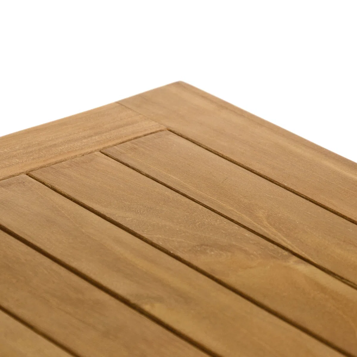 Divero Balkontisch STRALSUND aus Teak Holz, behandelt – Farbe: Braun