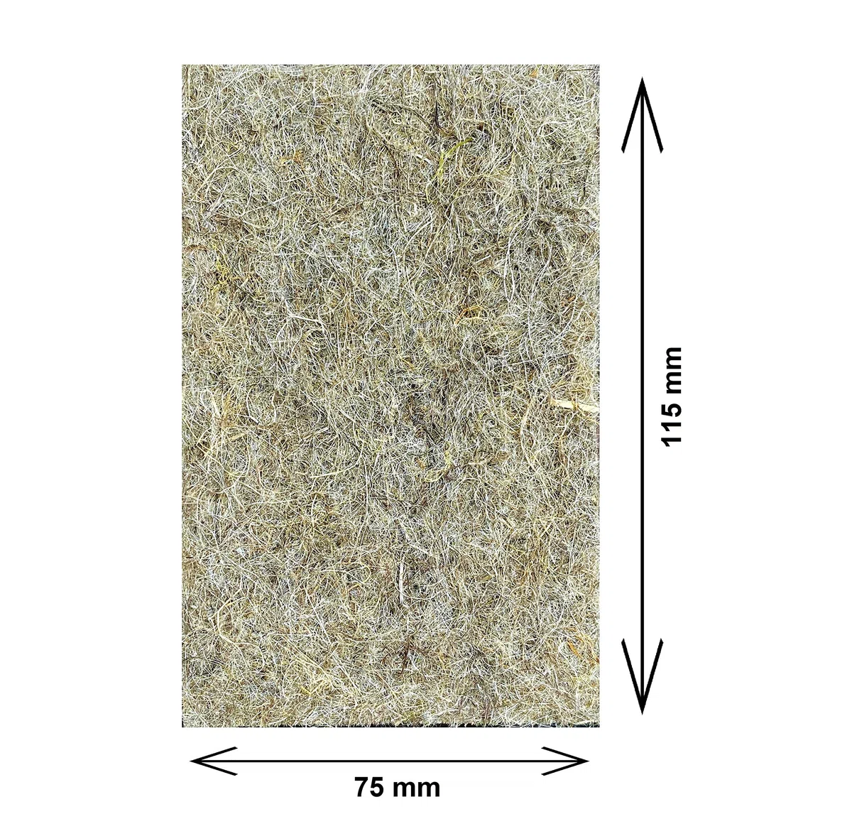 aus 100% Hanf, 115x75 mm, 1cm dick, 7er Kette, 4er Pack, Gesamtstückzahll: 28 Stück (0, 43€/Stück) für Tray 1020