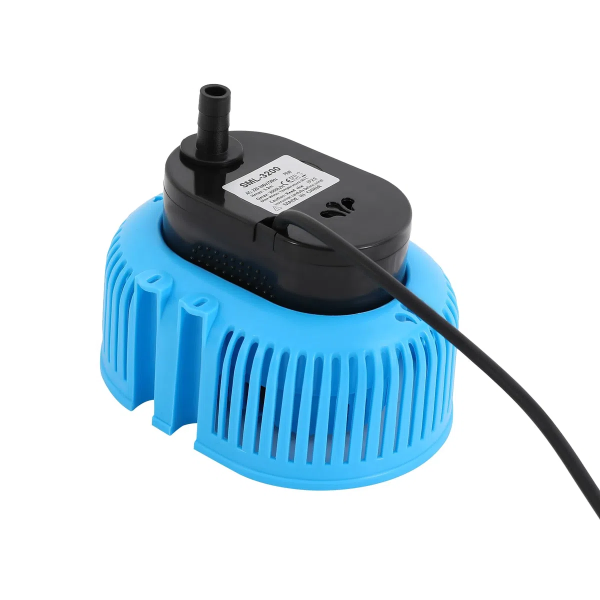 Pool Pumpe 75W Planschbecken Filterpumpe mit Wasserleitung, Anschlüsse, IPX8 Filterpumpe Pool für Teiche, Schwimmbäder, Springbrunnen, Aquarien, landwirtschaftliche Bewässerung (Blau)