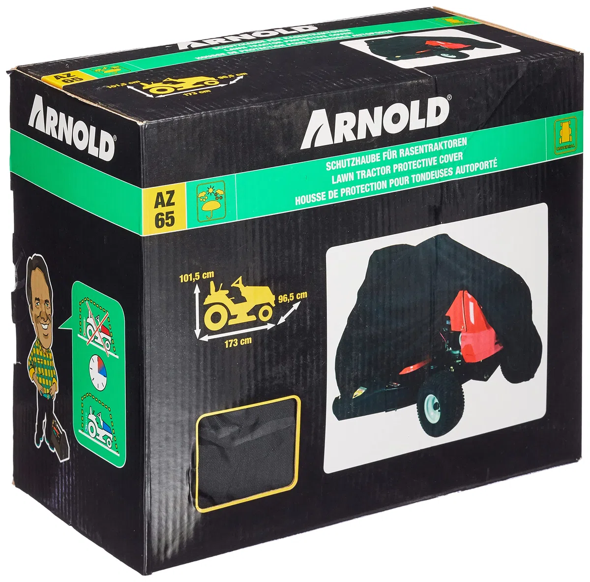 Arnold Abdeckplane für Rasentraktor,2024-U1-0004, 173 cm x 101,5 cm x 96,5 cm (Verpackung kann variieren)