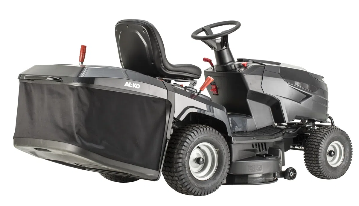 AL-KO Benzin-Rasentraktor Easy 13-86.6 M-A, 7.2 kW Motorleistung, 86 cm Schnittbreite, Heckauswurf mit Fangbox 250 L, für Rasenflächen bis 3500 m²