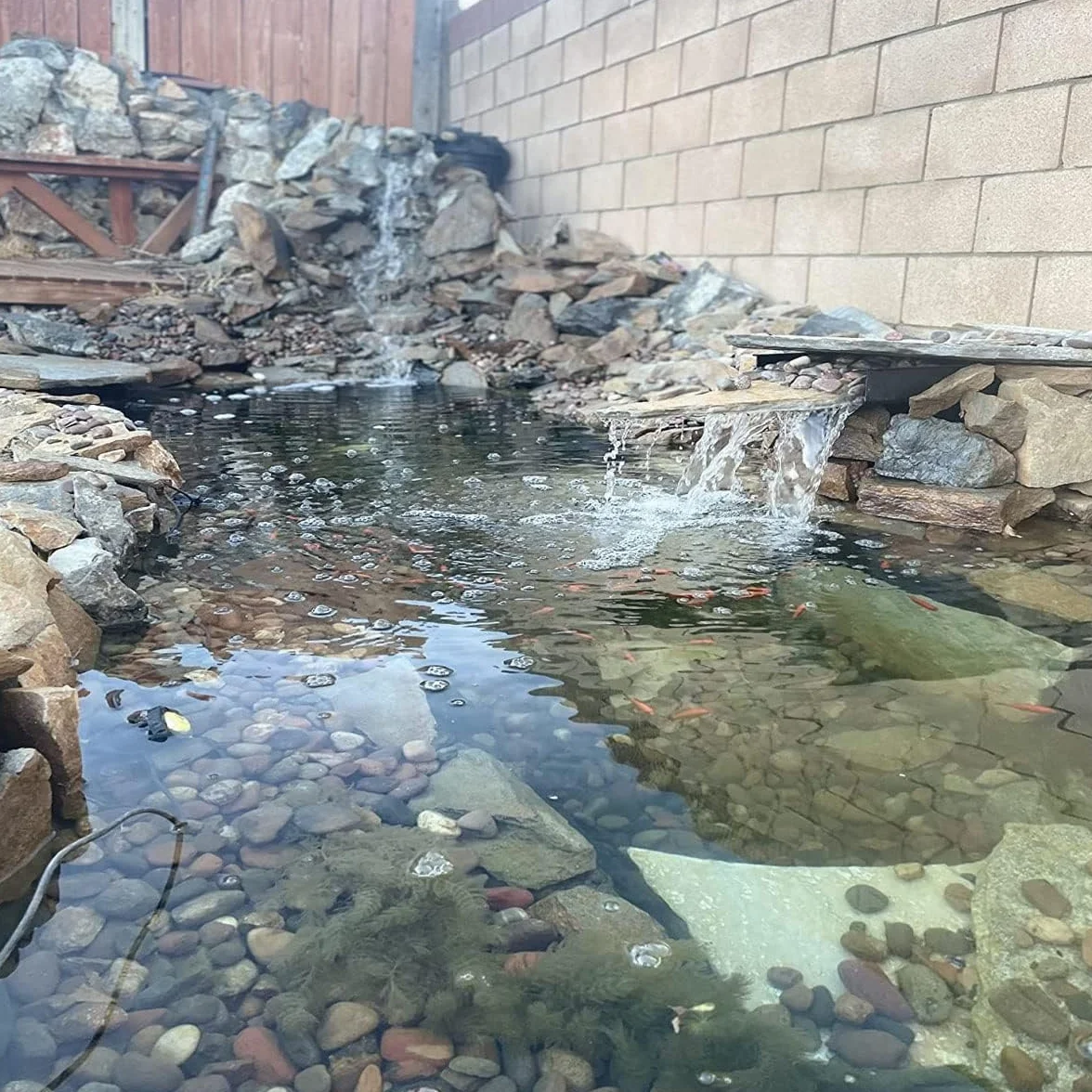 EPDM-Teichfolie, 1 mm dick, strapazierfähig, schwarz, Schutzhülle für Wasserspiele, 7,5 x 5 m, 7,5 x 6 m, 7,5 x 7 m, durchstoßfest, für Wassergärten und Springbrunnen